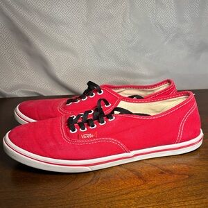 Vans Classic Authentic Sneakers – Red Canvas | Women’s Size 8